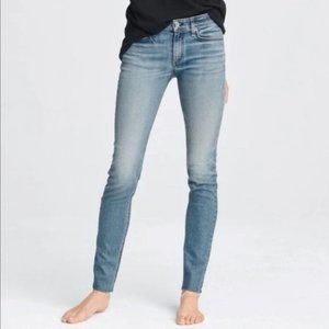Rag & Bone Cate Mid-Rise Skinny Jeans Juni Frayed Hem 27